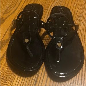 Tory Burch black sandals size 10.  (41)